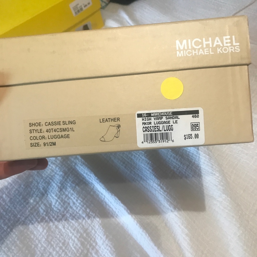 Michael kors peep toe ankle boots